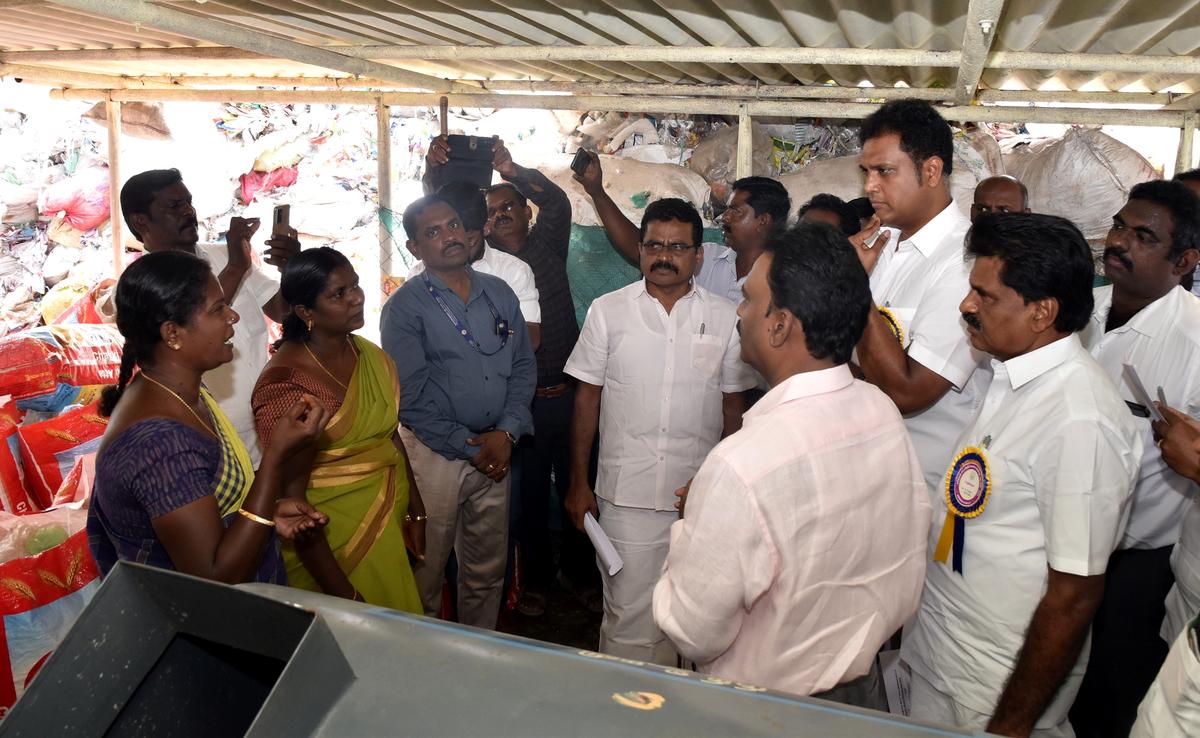 Estimates committee inspects works in Dindigul