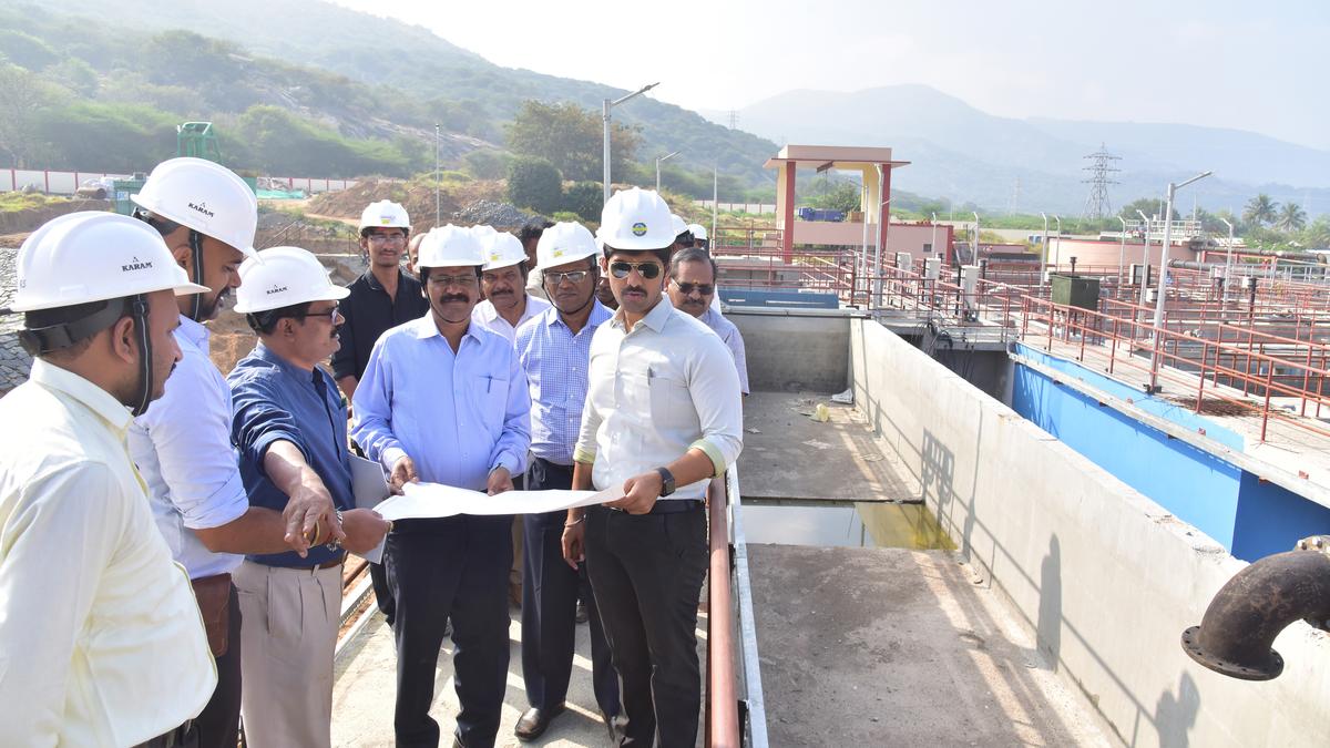 TWAD Board officials inspect Pilloor III drinking water supply works
