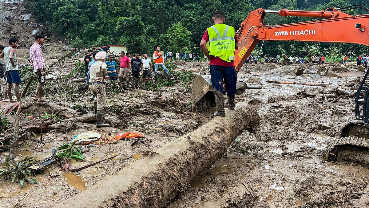 House collapses after cloudburst in Himachal Pradesh's Sirmaur, five of family feared trapped under debris