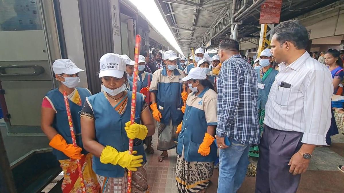 Vande Bharat train cleaned under ‘14-minute miracle’ in Tirupati