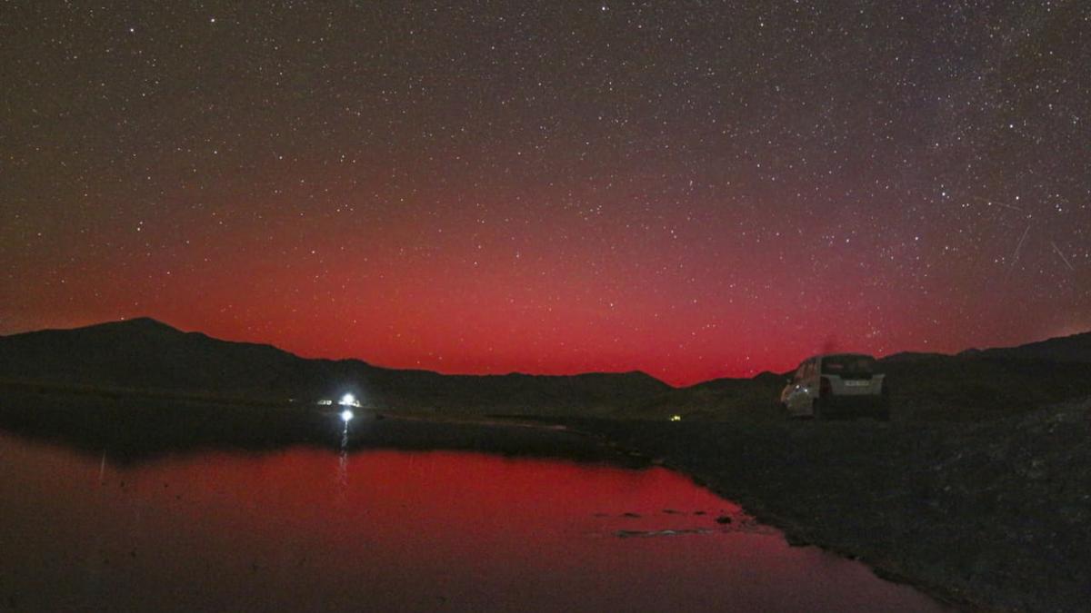 Northern Lights: Severe solar storm triggers rare auroral arc in Ladakh sky