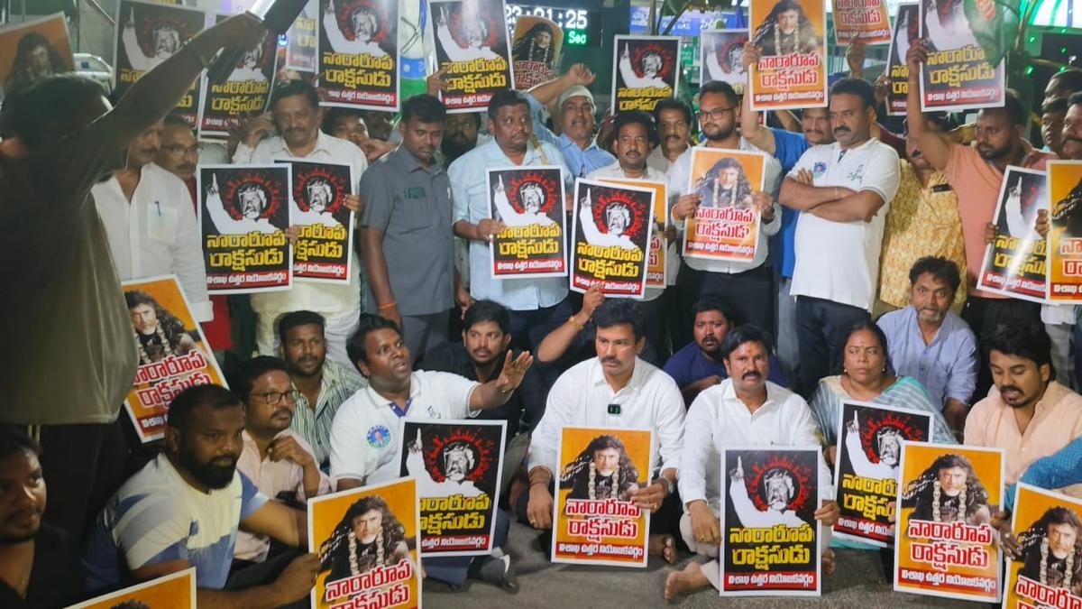 YSRCP activists stage protests in Visakhapatnam against attack on Jagan