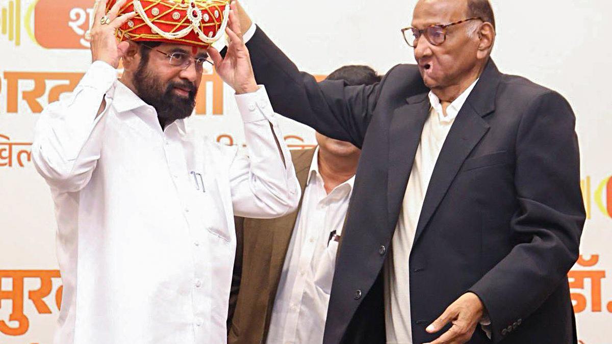 Sena (UBT), NCP (SP) engage in war of words after Sharad Pawar felicitates Eknath Shinde