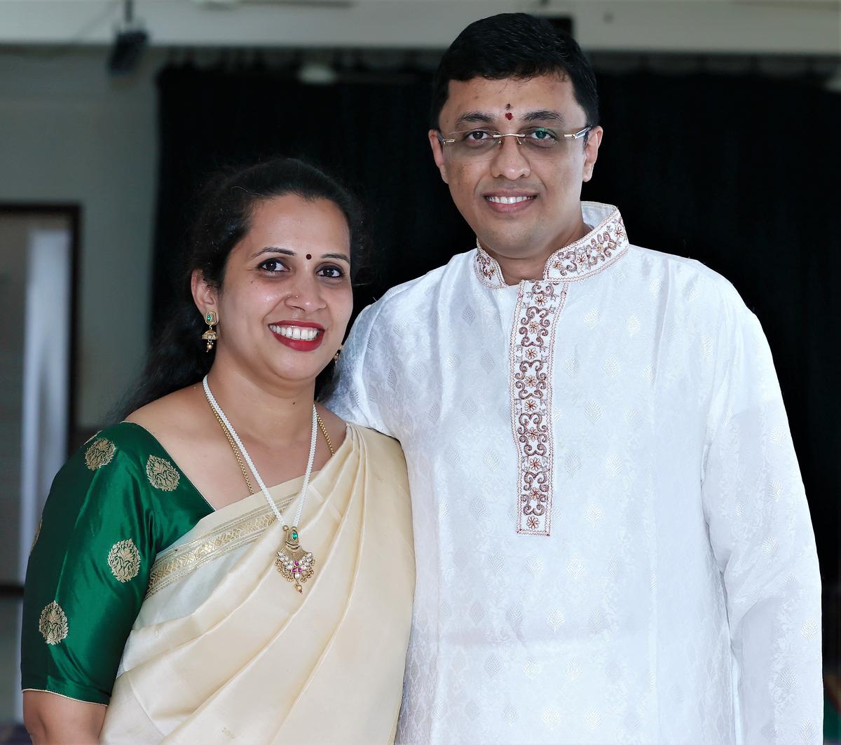 Guru Prasanna with his wife, Pallavi, with whom he started the Samatva Foundation