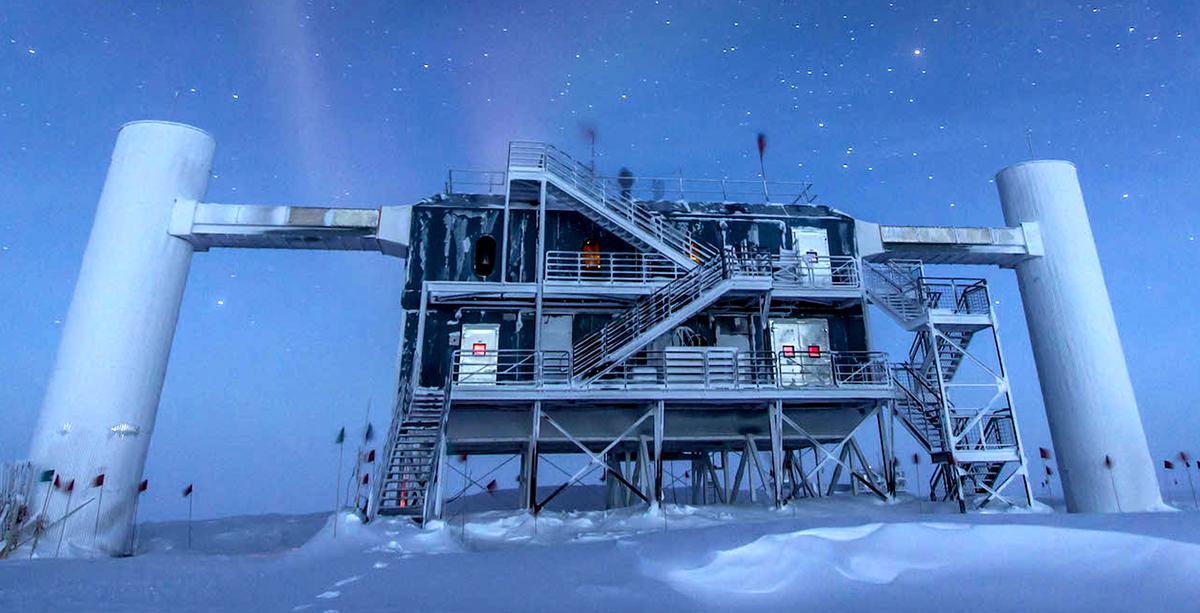 IceCube Neutrino Observatory at the South Pole.