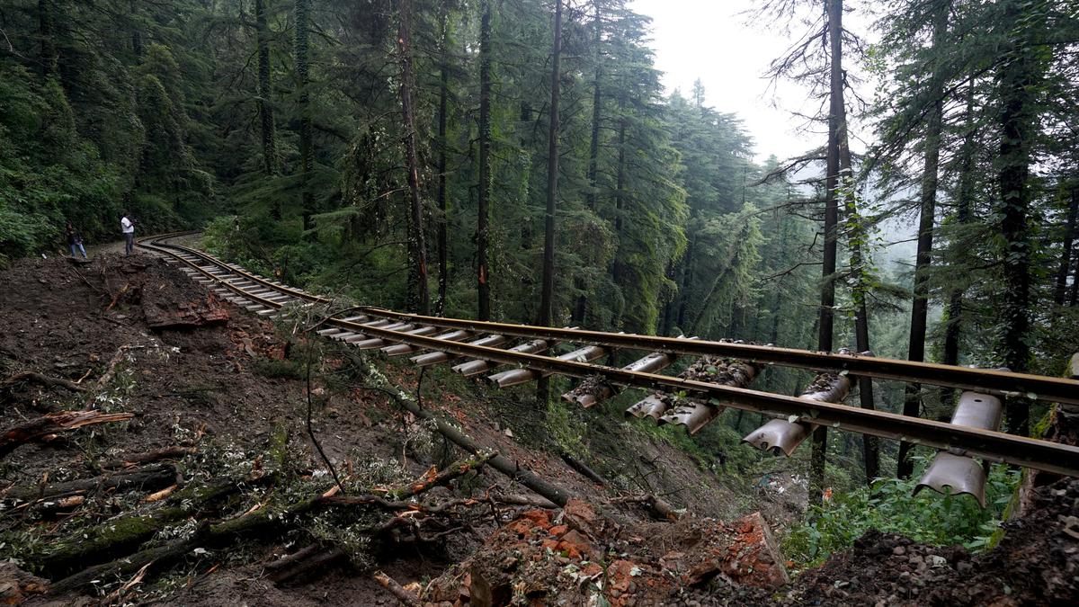 Heavy rain and floods batter famed Kalka-Shimla heritage railway line