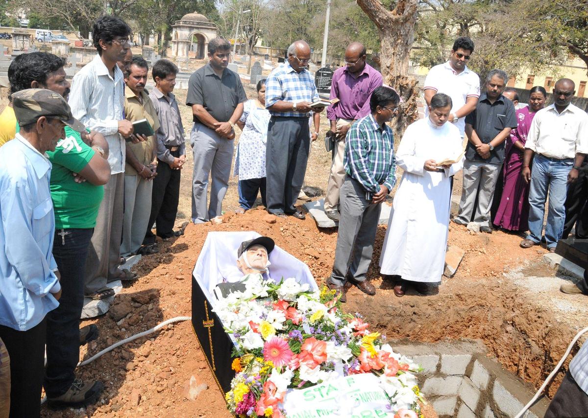 Taxidermist Edwin Joubert Van Ingen was laid to rest in Mysuru on March 13, 2013.