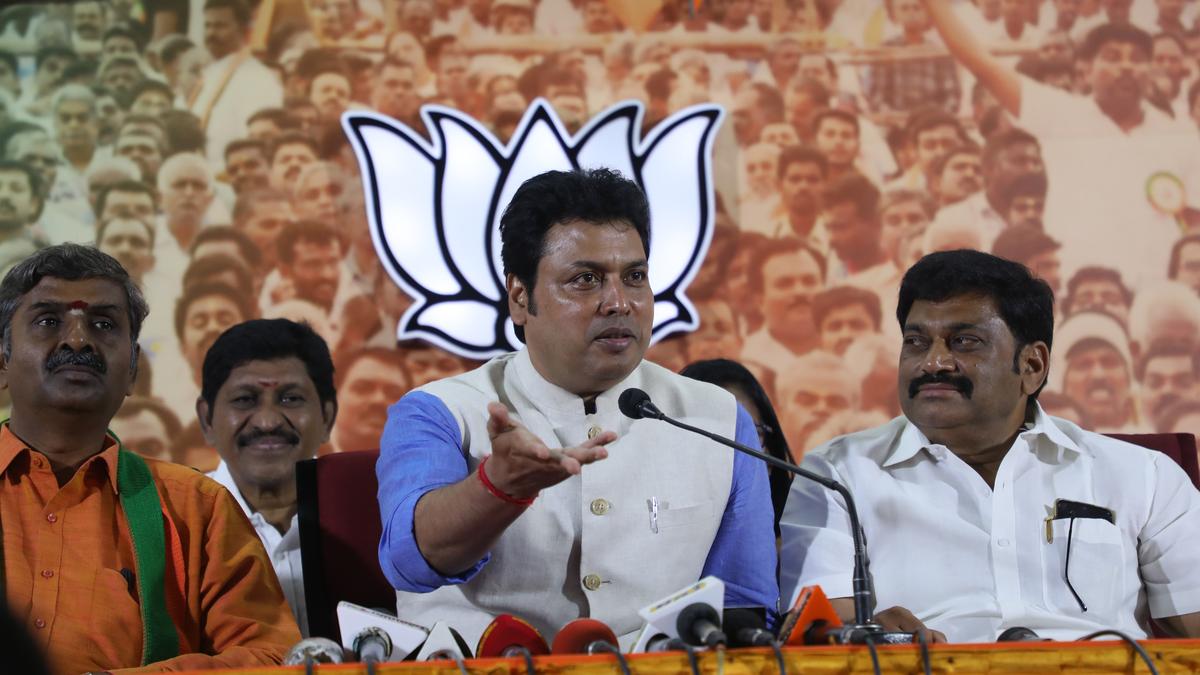 DMK government must ensure smooth implementation of PM Vishwakarma scheme: BJP MP Biplab Kumar Deb