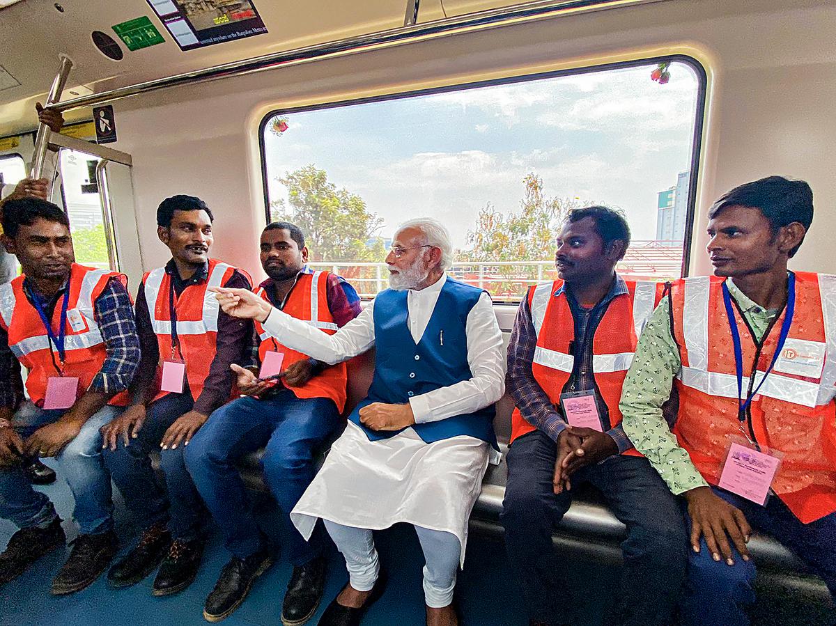 PM Modi inaugurates Bengaluru’s Whitefield metro line