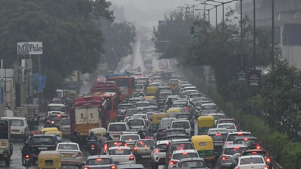 Traffic thrown out of gear as rain lashes city for second day in a row