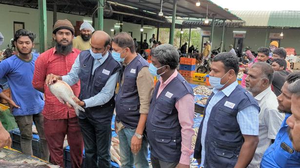 FSSAI officials conduct checks at fish stalls in Coimbatore