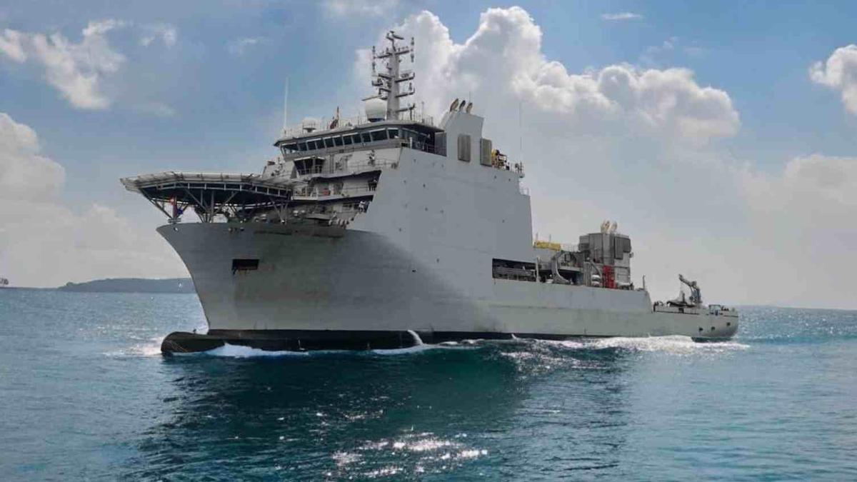 Indigenous diving support vessel Nistar Commissioned at Vishakapatnam