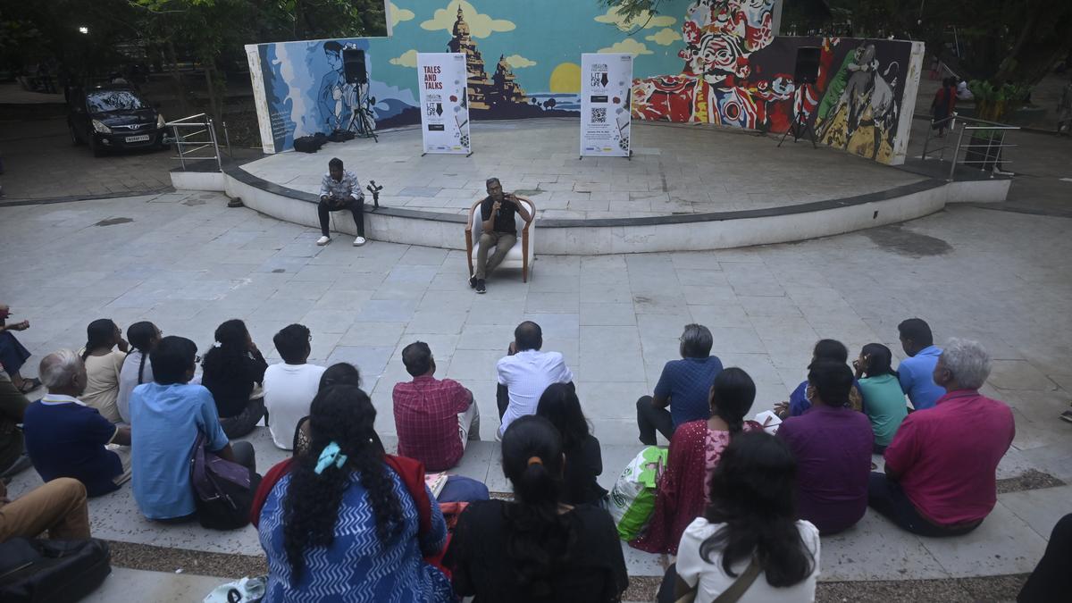 An evening on Bharati at The Hindu Lit For Life-Tales and Talks session