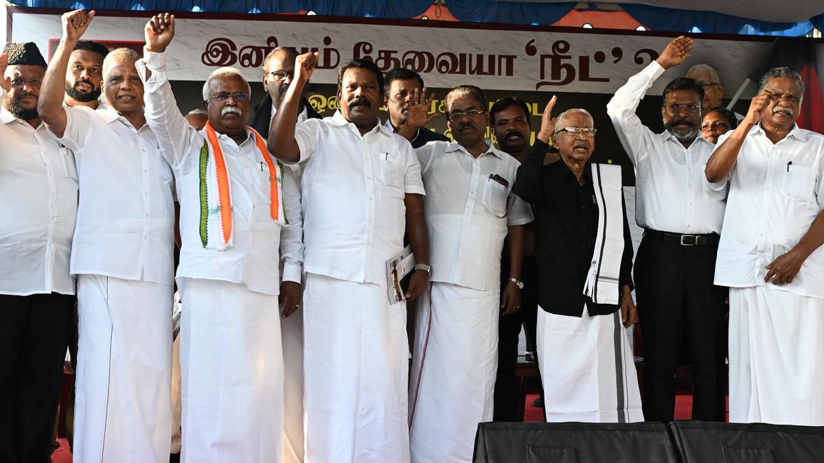 NEET is against social, economic and political justice, says Dravidar Kazhagam president K. Veeramani