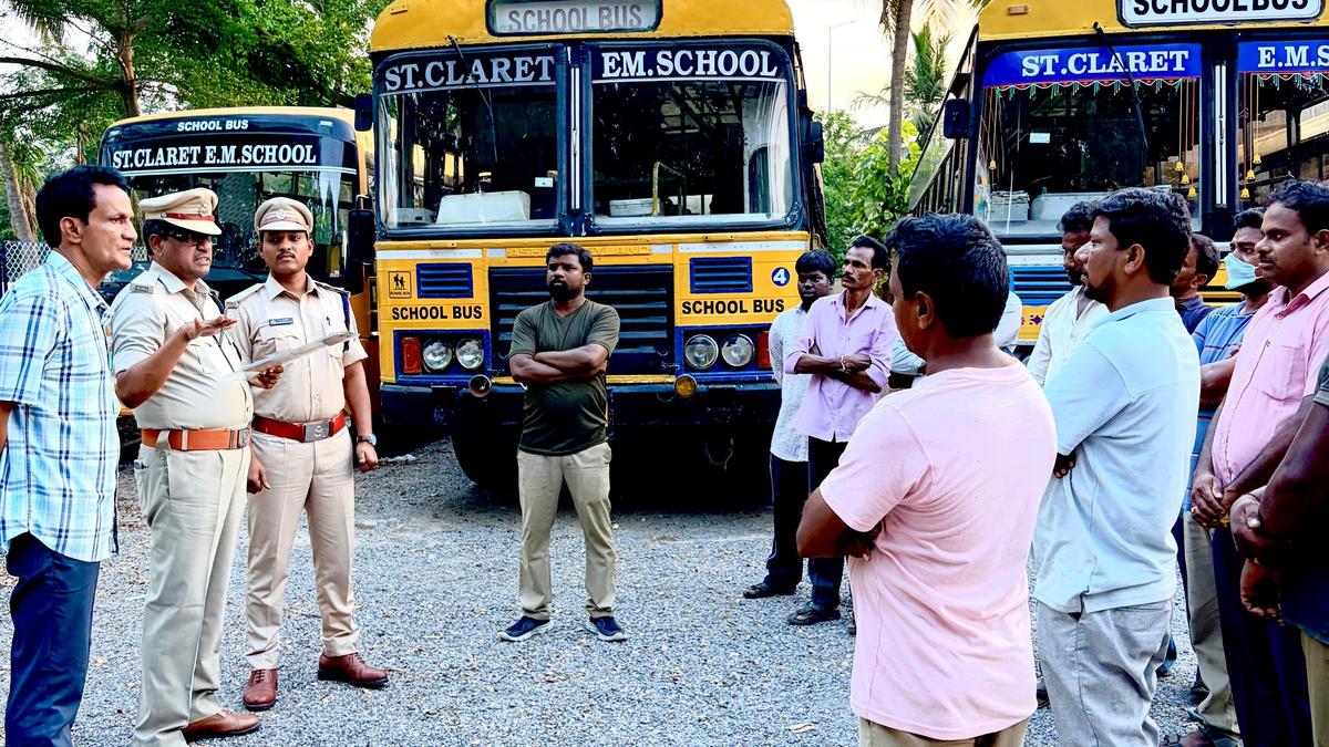 Fitness checks tightened on school buses and vans in Srikakulam