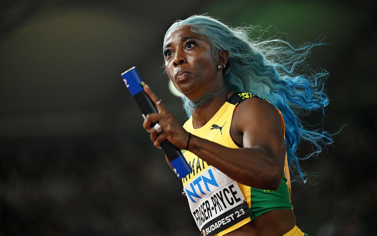 Jamaica’s Shelly-Ann Fraser-Pryce at the World Athletics Championships in Budapest.