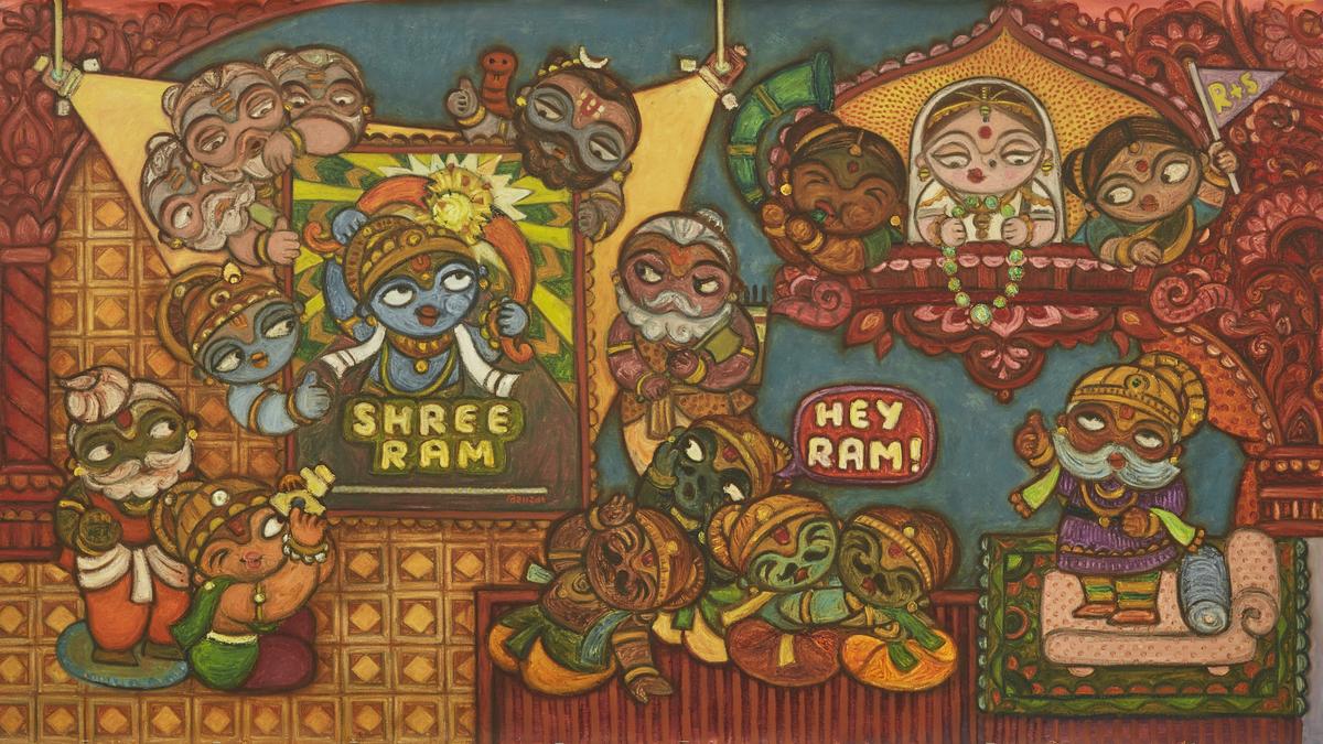 State Gallery of Art Hyderabad showcases Vishakha Hardikar’s artworks that have playful touches of pop culture State Gallery of Art Hyderabad showcases Vishakha Hardikar’s artworks that have playful touches of pop culture