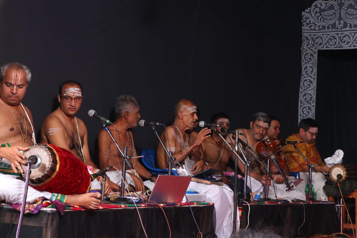 The engaging rendition by the singers accompanied by a percussion team enhanced the appeal of the night-long play. 