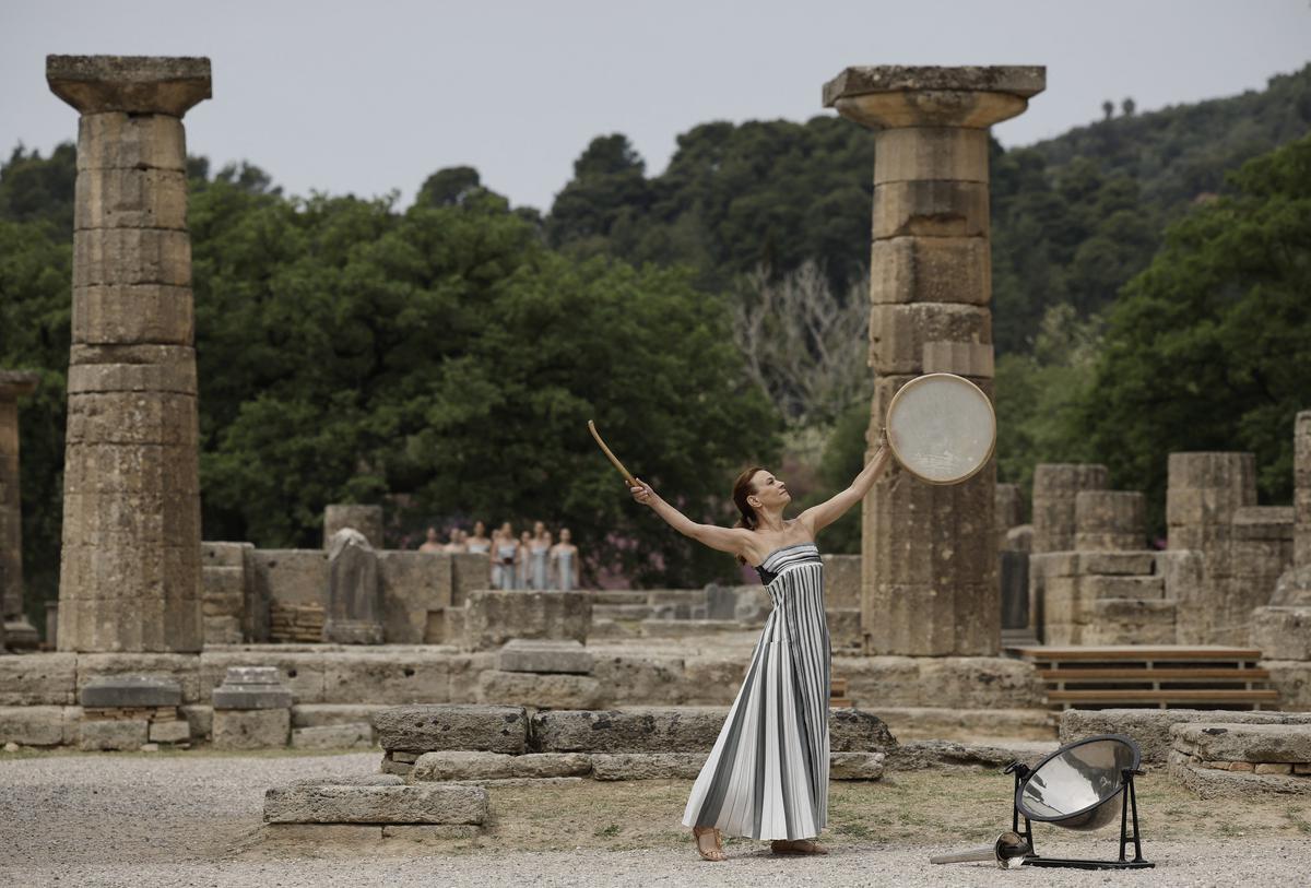 Regardless of climate glitch, Paris Olympics flame lit on the Greek
