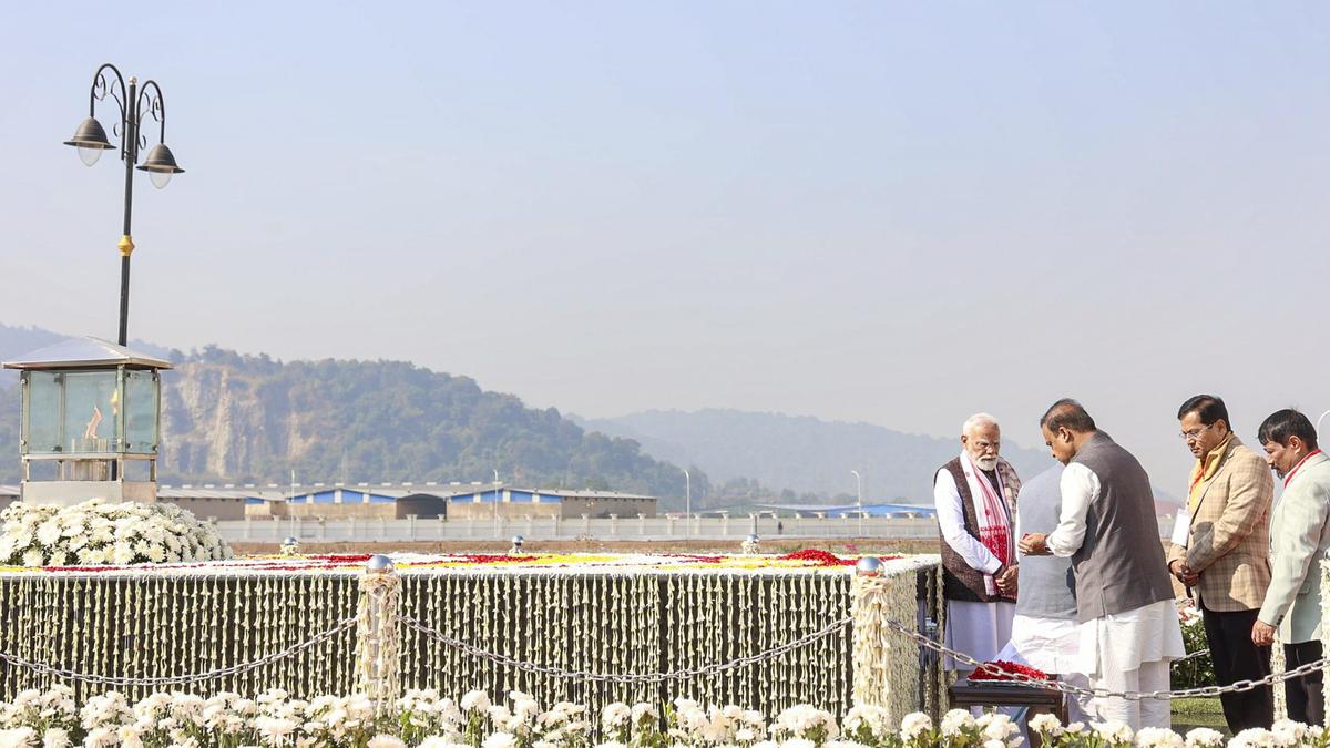 PM pays tribute to martyrs of Assam Agitation at memorial in Guwahati