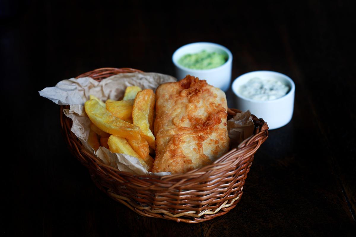 The fish and chips 