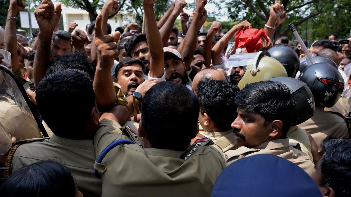 CPI(M), IUML stage protest against BJP in Palakkad