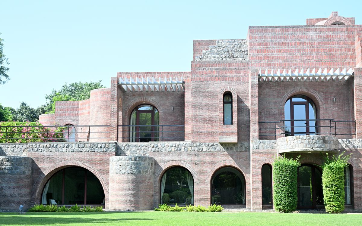 A view of the Embassy of Belgium in New Delhi.
