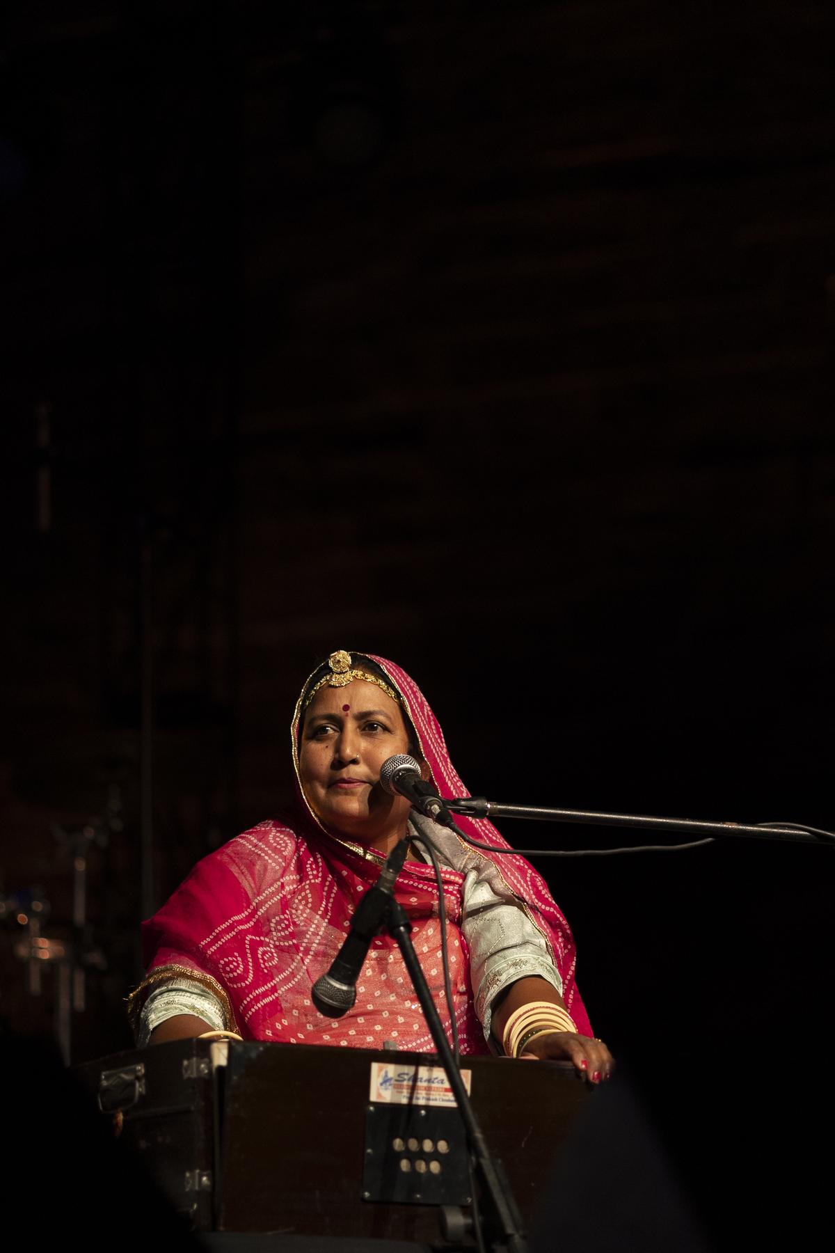 Sumitra Das Goswami is the first female Rajasthani folk singer to perform outside India.