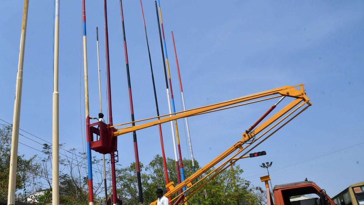 T.N. Assembly Elections: Chennai Corporation issues strict guidelines to erect temporary flagpoles
