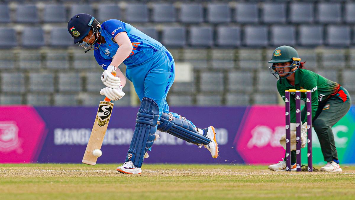 Women’s Asia Cup | Tight spells from spinners, Shafali’s fifty help India defeat Bangladesh by 59 runs