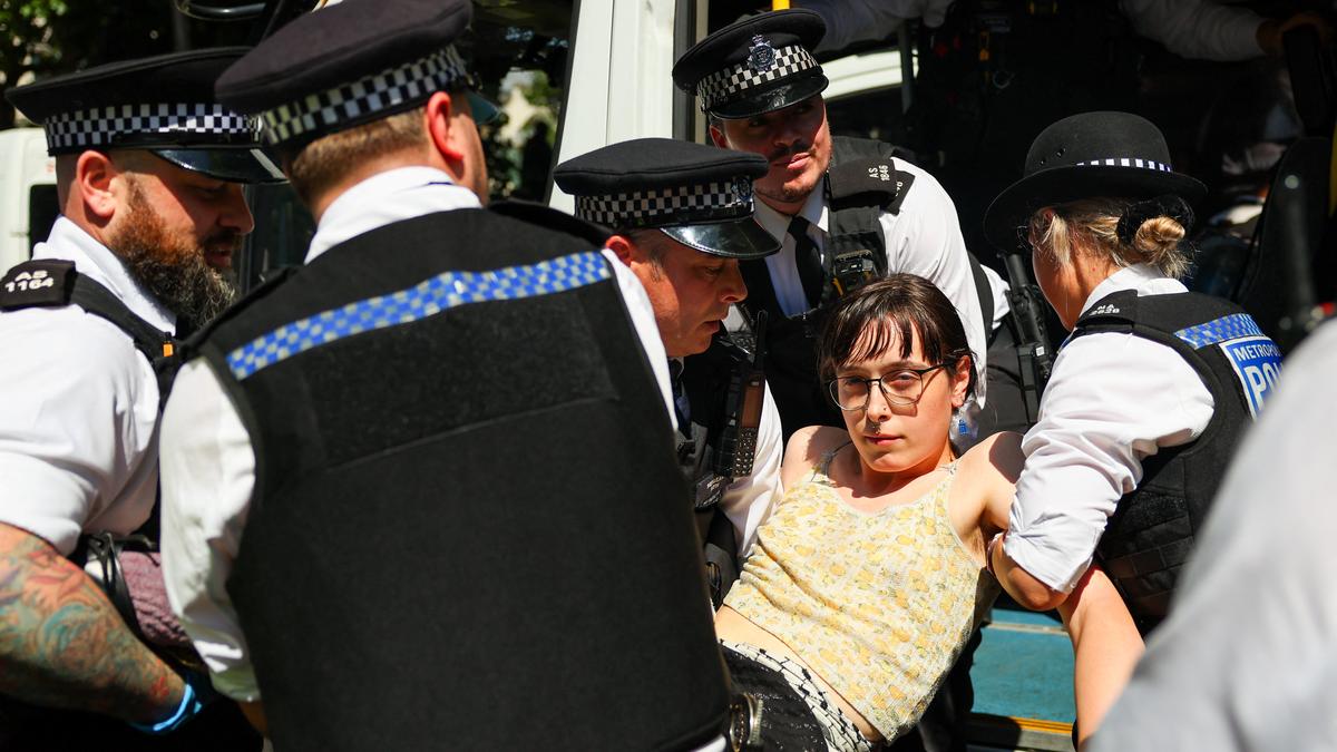 More than 70 arrested at London protest in support of banned group Palestine Action