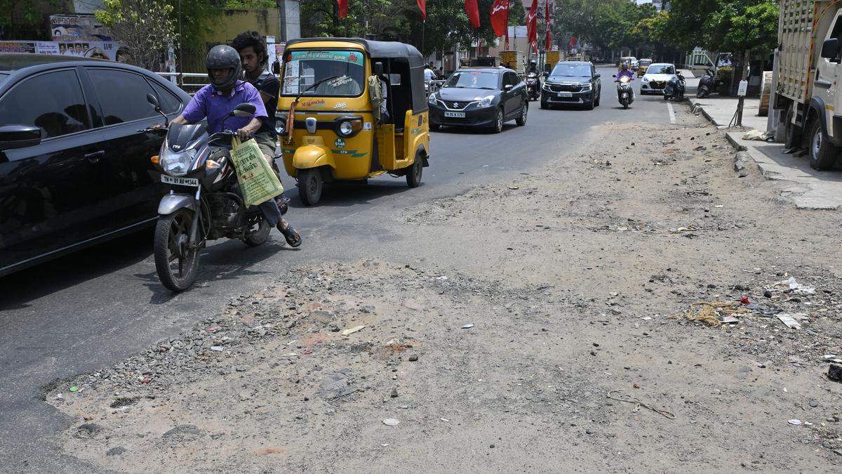 Chennai Corporation yet to complete re-laying of 996 roads begun two years ago