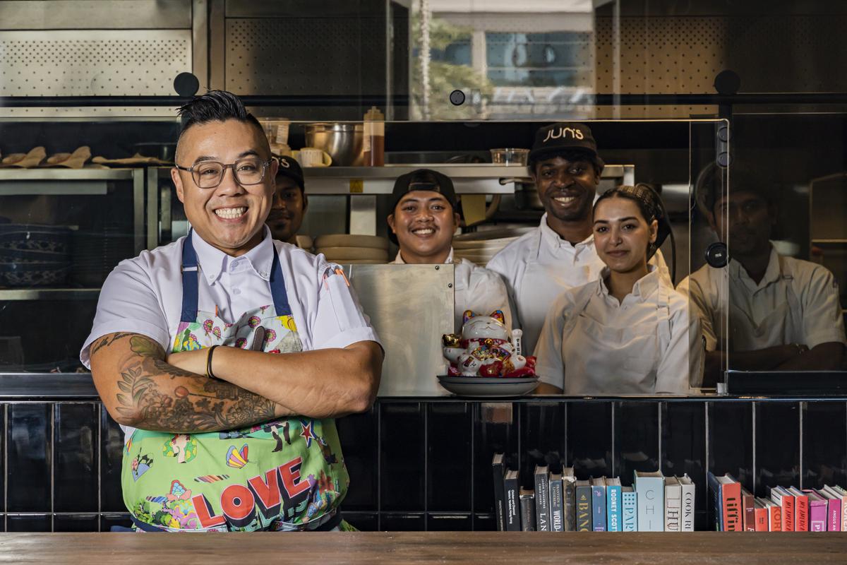Chef Kelvin Cheung and his team