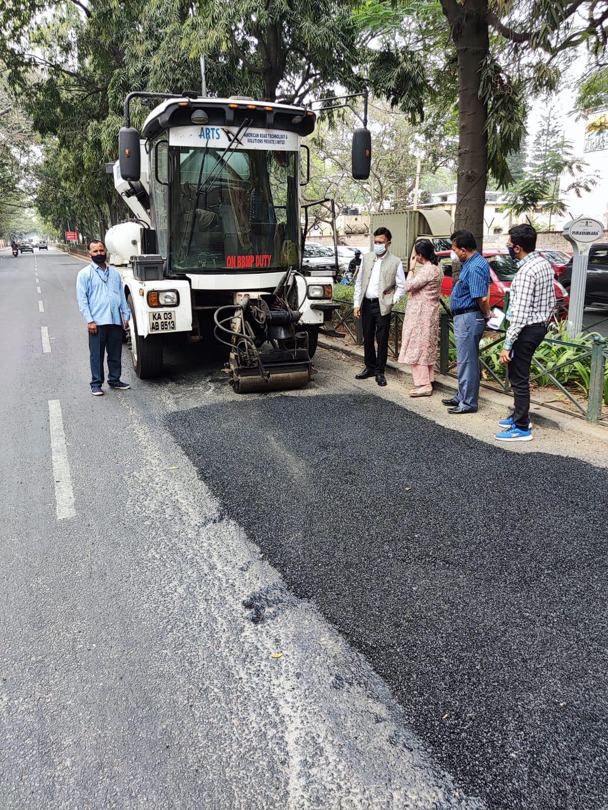 BBMP writes to govt. to terminate contract with company that runs Python pothole-filling machine