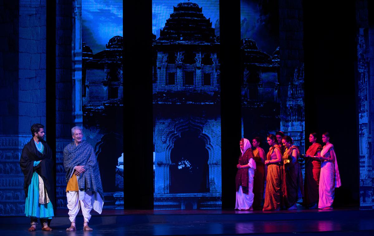 A scene from Arjun Sajnani’s play, Crossing to Talikota.