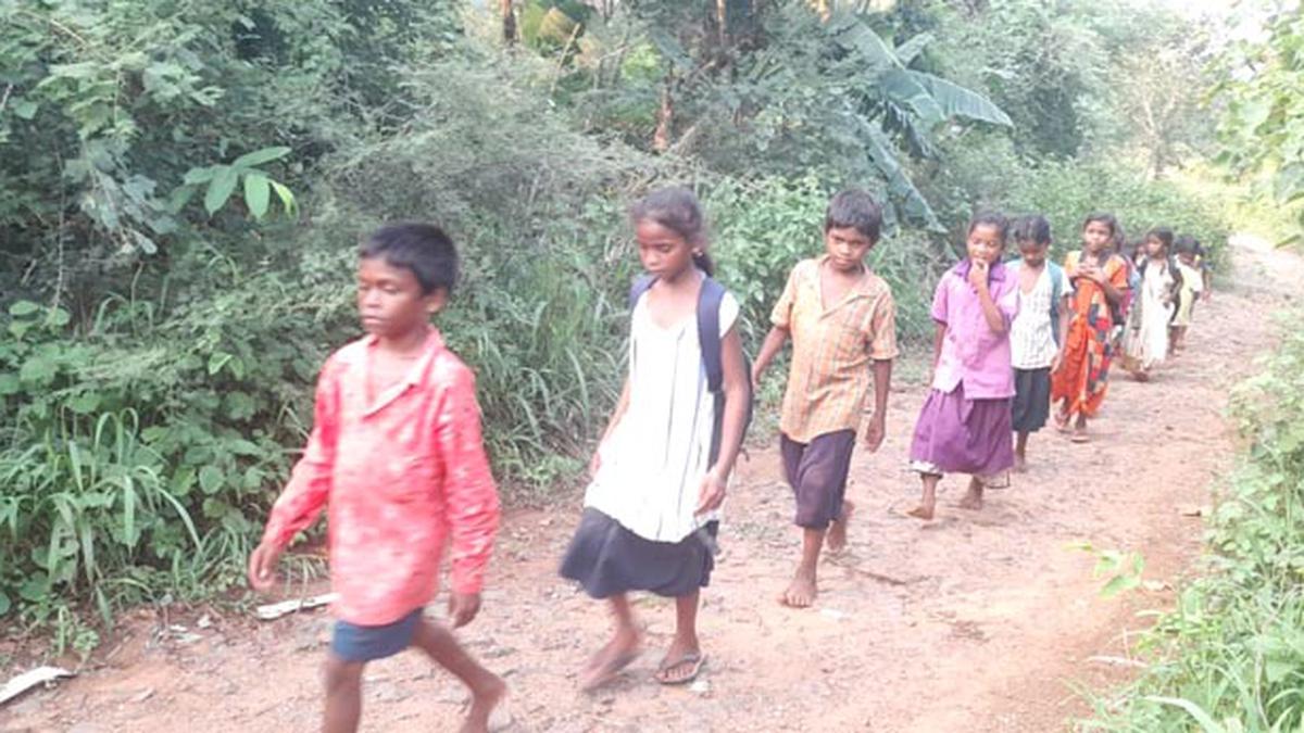 Andhra Pradesh: Tribal children skip school to avoid trekking 8-km in hot weather