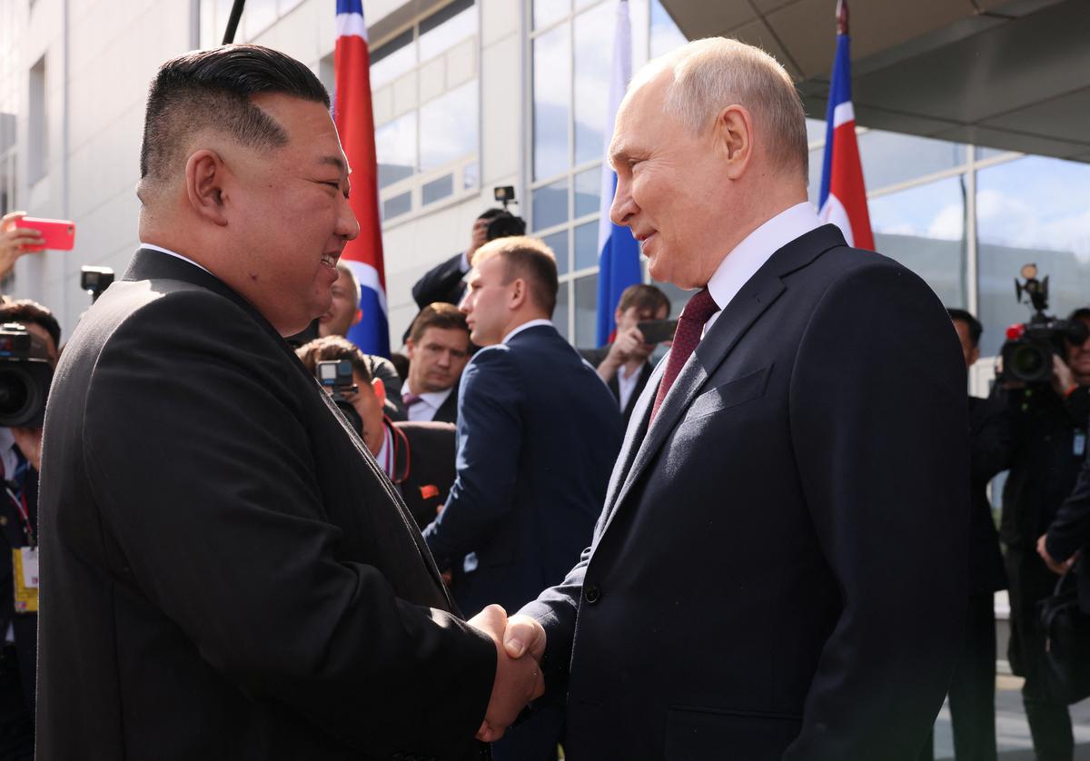 Kim meets Putin, promises North Korea's full support for Russia's 'sacred  fight' - The Hindu