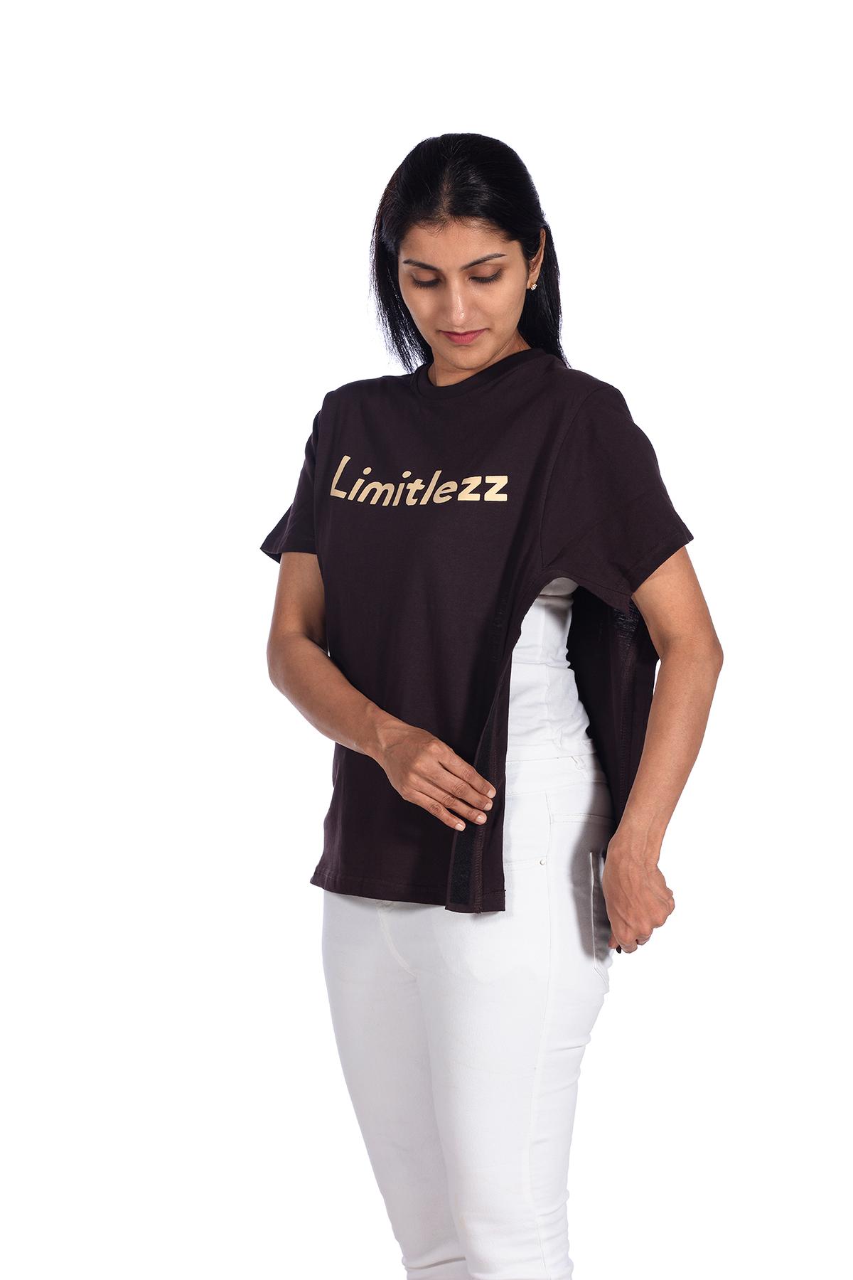 One of the adaptive t-shirts designed by Limi Tom.
