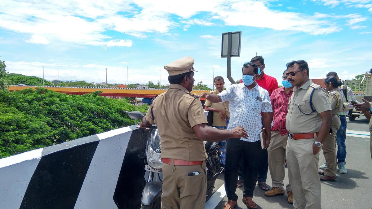 Police suggest speed control measures on Tiruchi Road flyover in Coimbatore