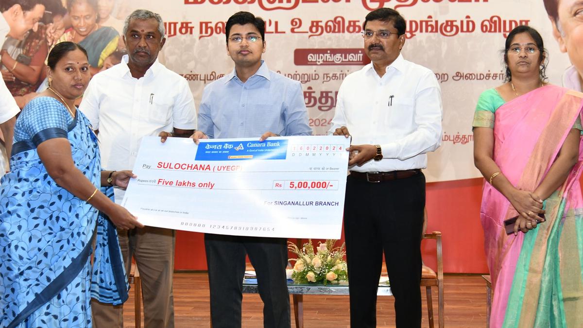 Over 3,400 beneficiaries in Coimbatore receive welfare aid worth ₹ 127.06 crore under Makkaludan Mudalvan scheme
