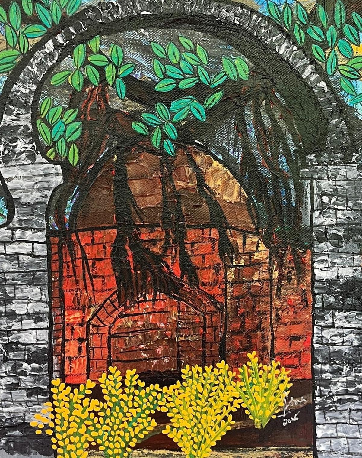 A work from Asma Menon’s series Sacred Spaces in a Path of Awakening 