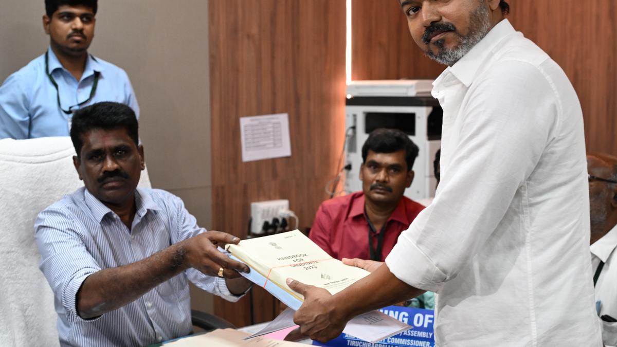 T.N. Assembly election: discrepancies surface in affidavits filed by Vijay for Tiruchi East and Perambur