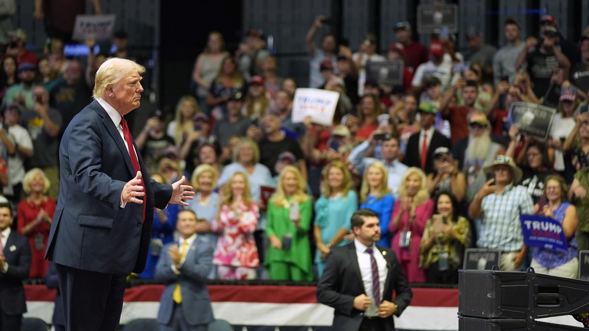 'I took a bullet for democracy,' Trump says at first rally since shooting