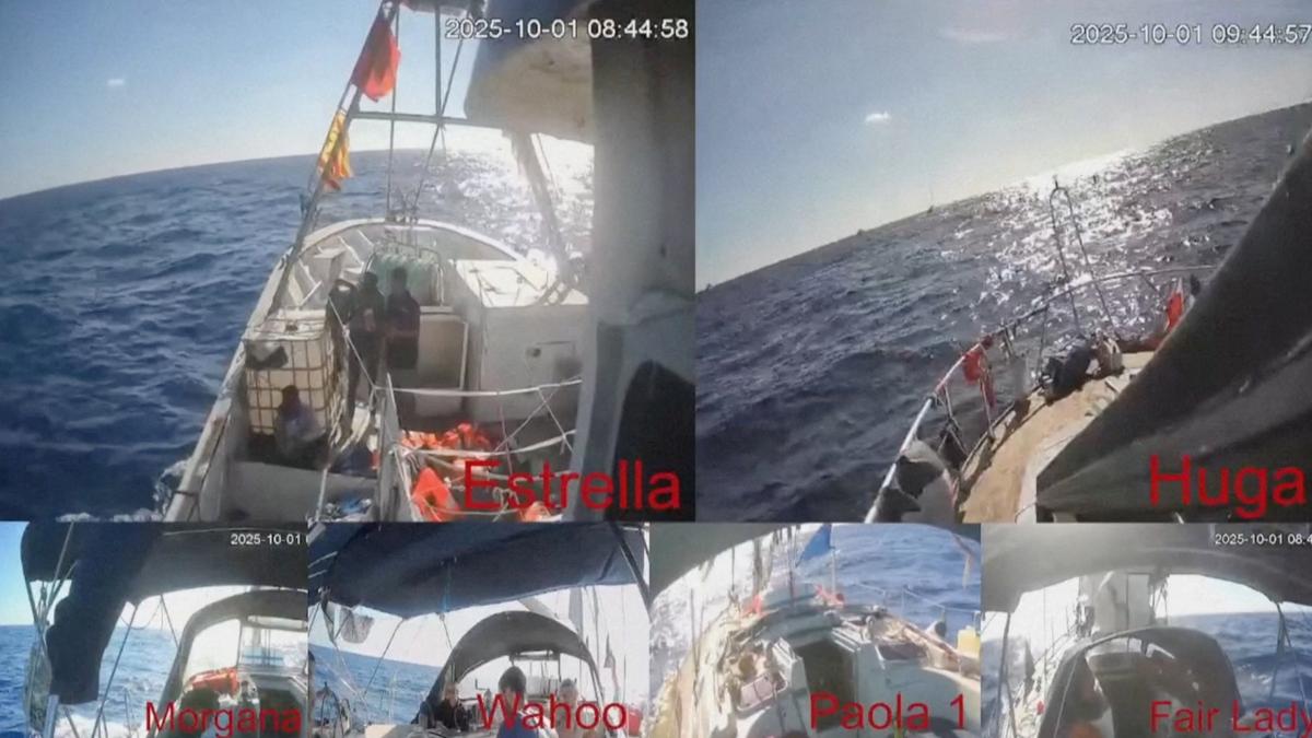 Flotilla activists approach Gaza, say they are ready for possible Israeli interception