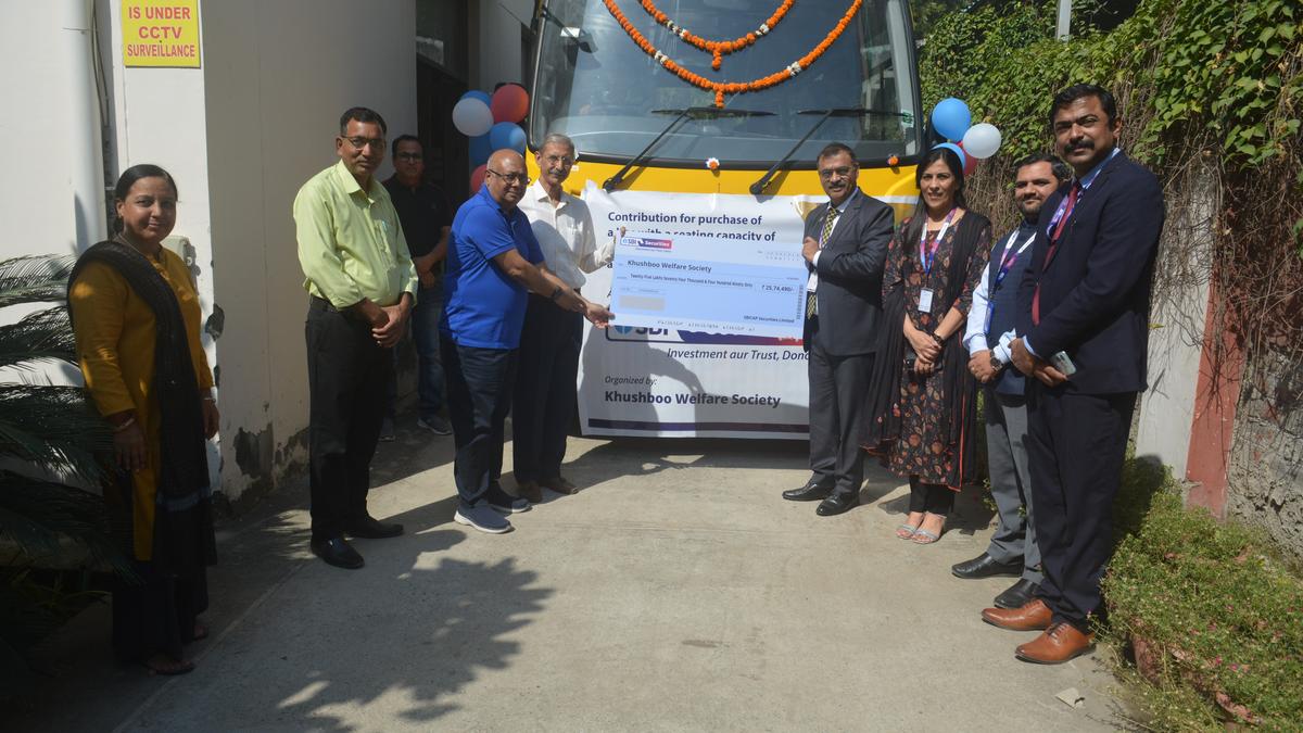 SBI Securities gives ₹25 lakh for new bus for disabled children