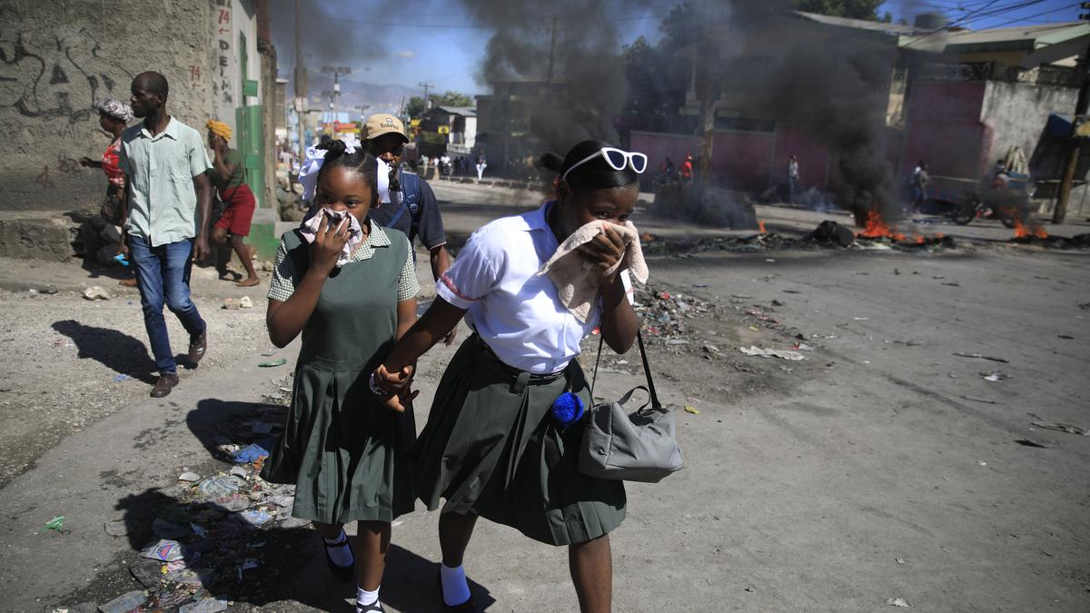 Police protest in Haiti after six officers killed