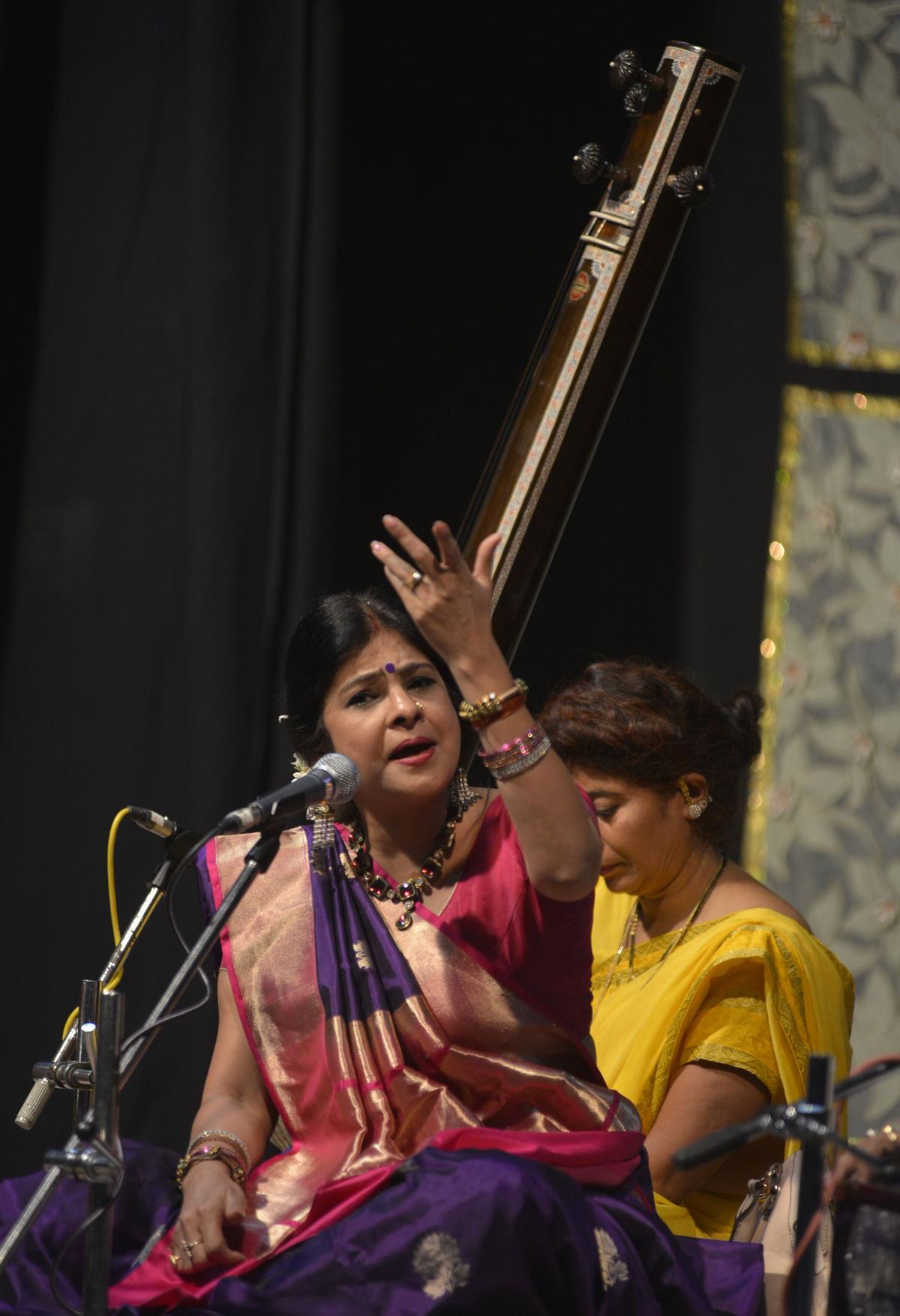 Folk and thumri singer Malini Awasthi 