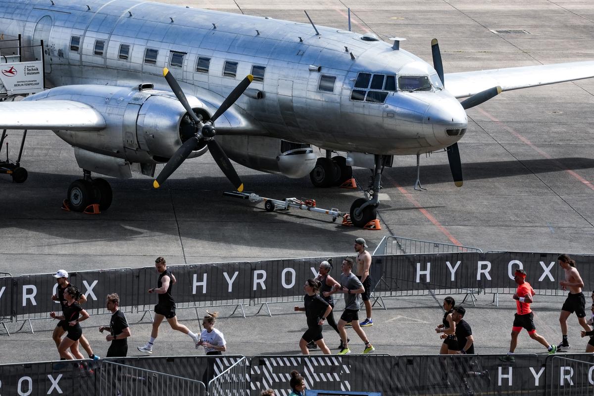 Hyrox run at Tempelhof, Germany