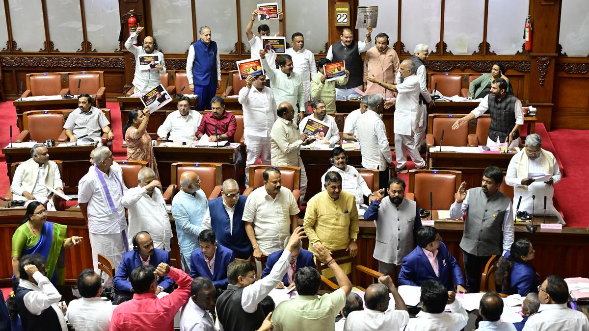 Pandemonium in Karnataka Legislative Council as Opposition disrupts CM’s reply on Valmiki corporation scam