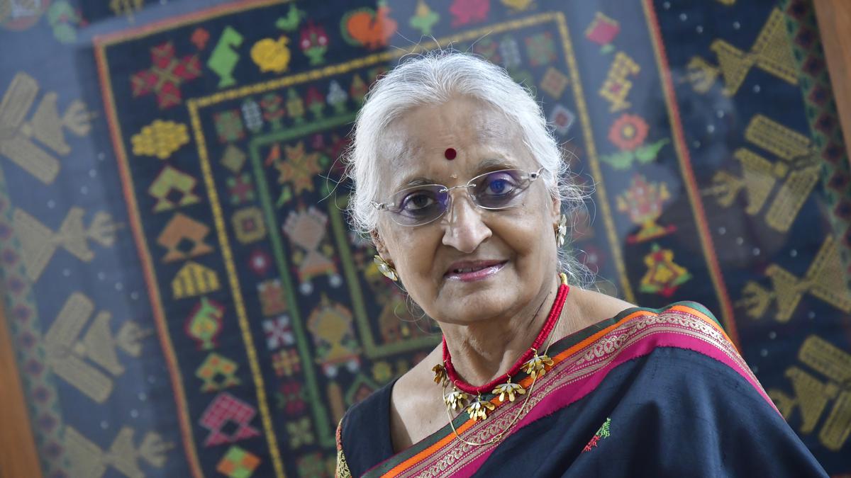 Usha J Pawar’s stitch in time could revive the legacy of Kasuti work